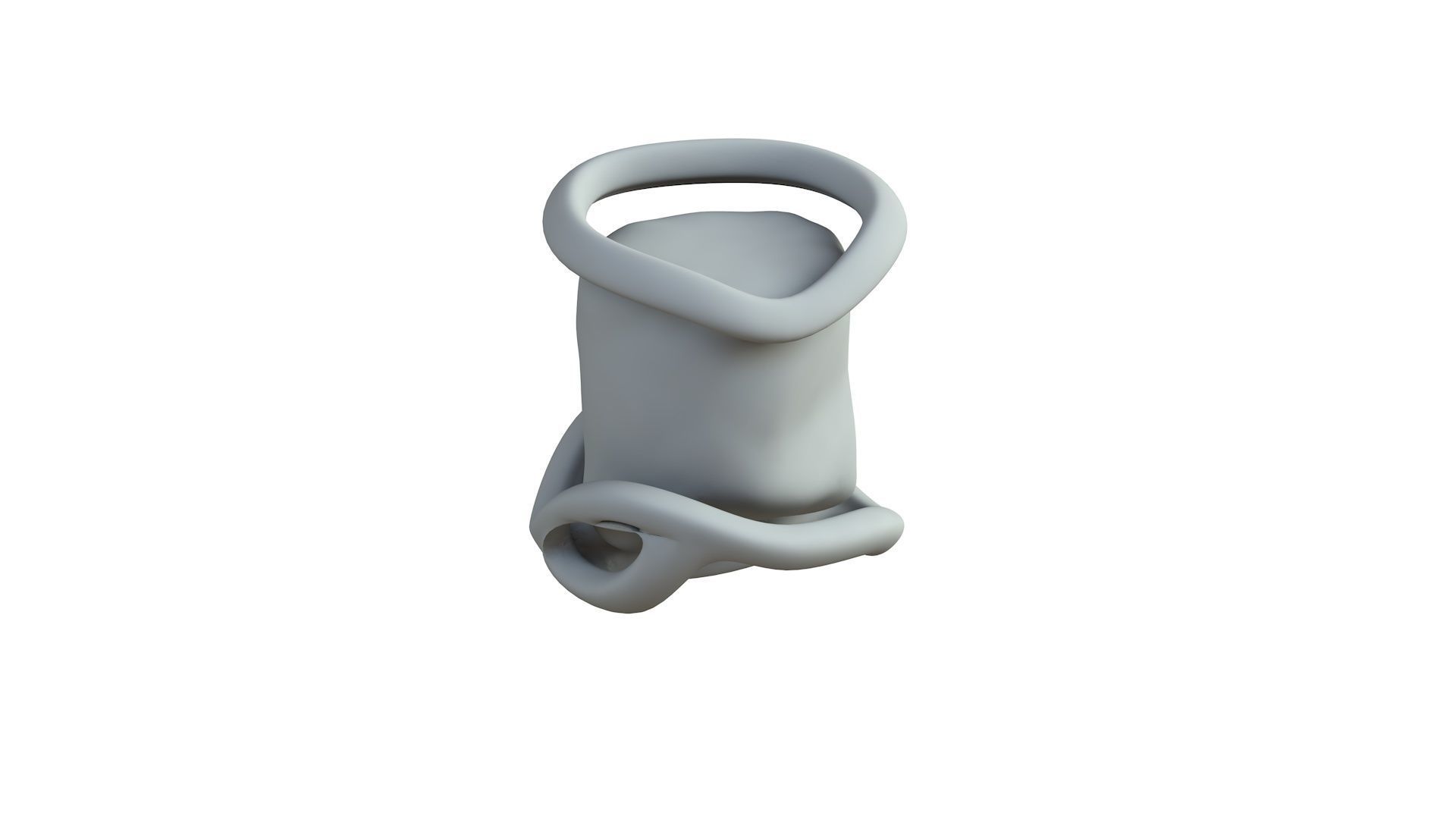 SciFi Shape Object Low Poly Low-poly 3D model_6