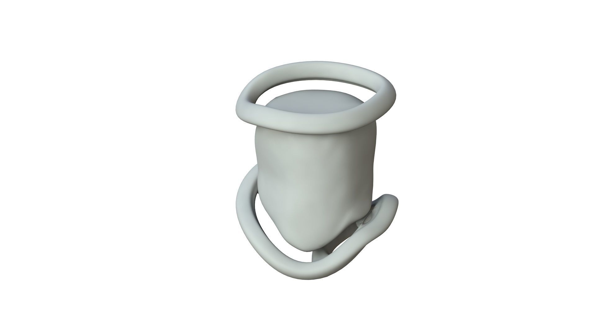 SciFi Shape Object Low Poly Low-poly 3D model_1