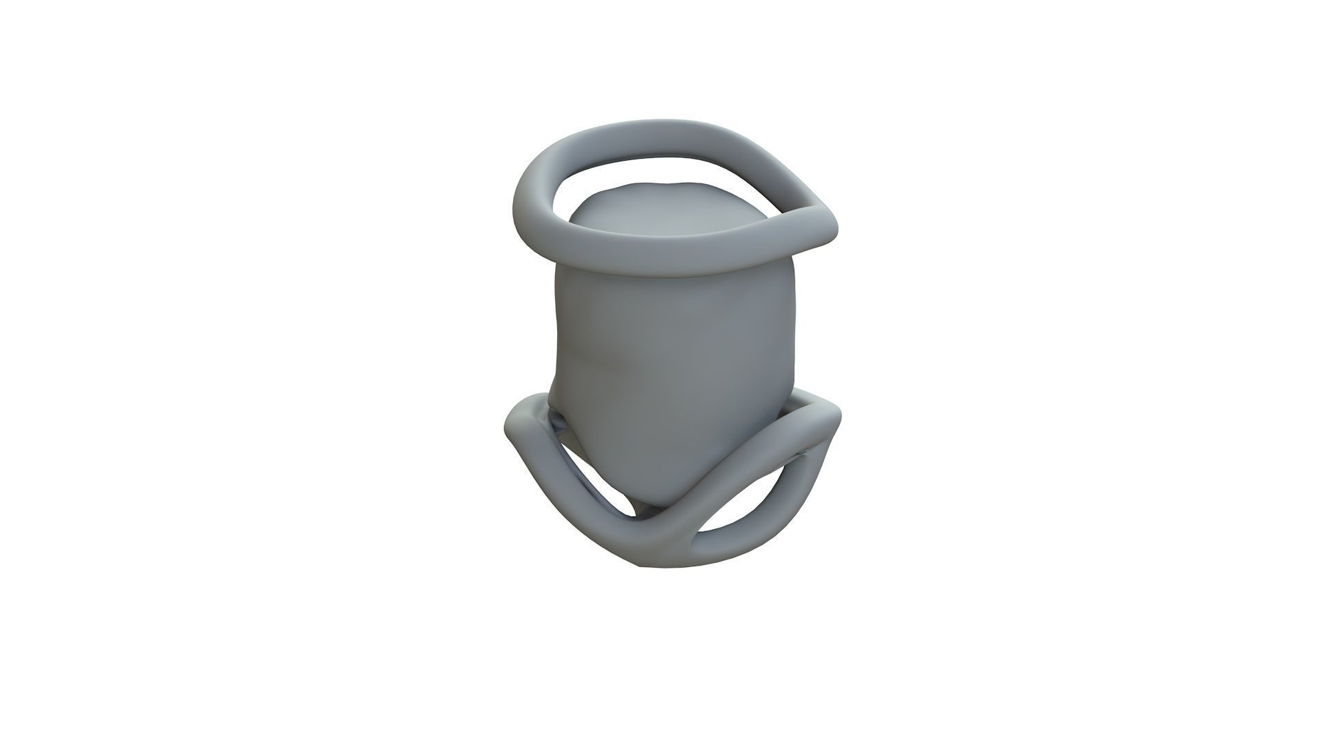 SciFi Shape Object Low Poly Low-poly 3D model_11