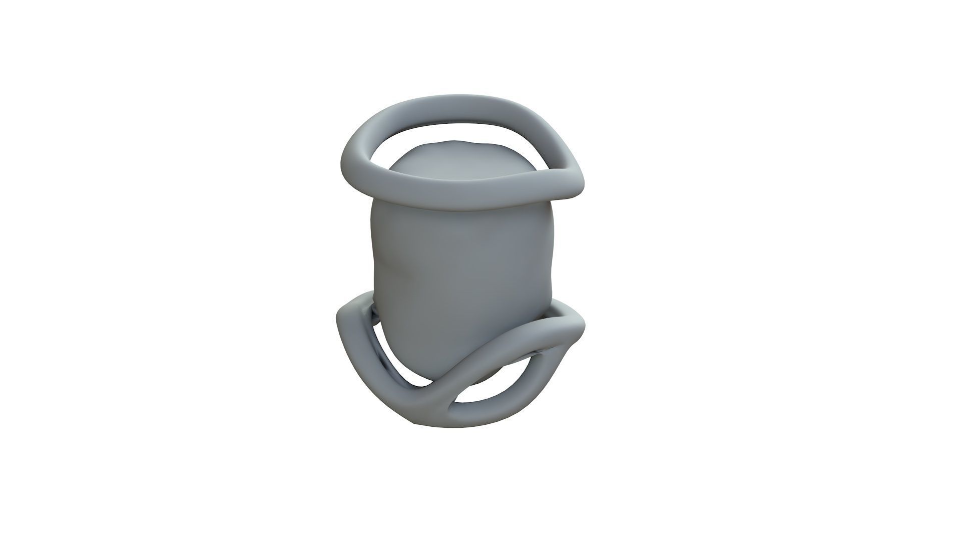 SciFi Shape Object Low Poly Low-poly 3D model_10