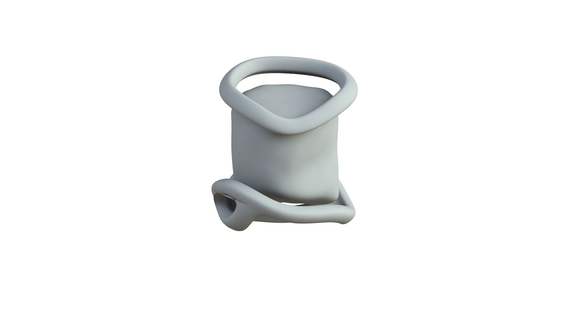 SciFi Shape Object Low Poly Low-poly 3D model_5