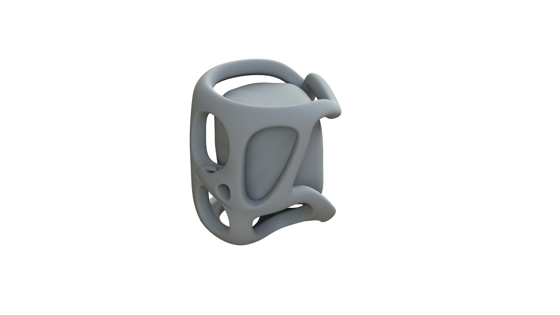 SciFi Shape Object Low Poly Low-poly 3D model_10