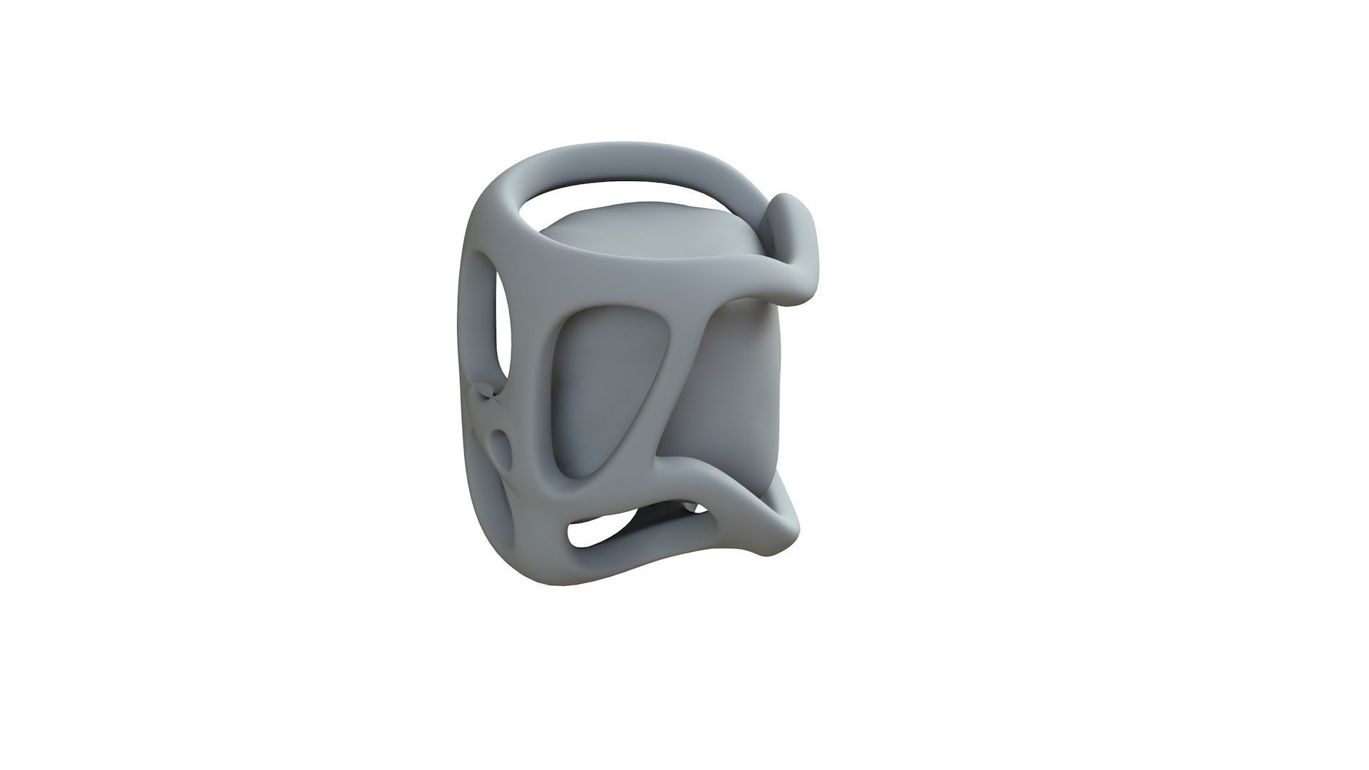 SciFi Shape Object Low Poly Low-poly 3D model_9