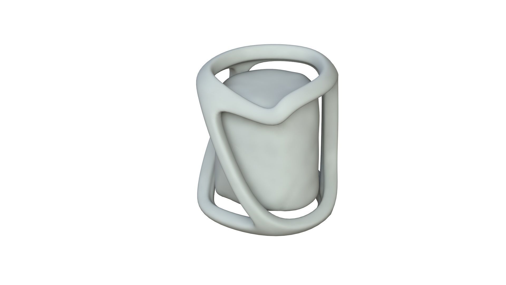 SciFi Shape Object Low Poly Low-poly 3D model_2