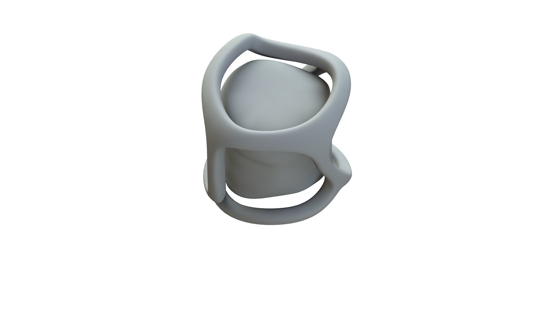 SciFi Shape Object Low Poly Low-poly 3D model_16