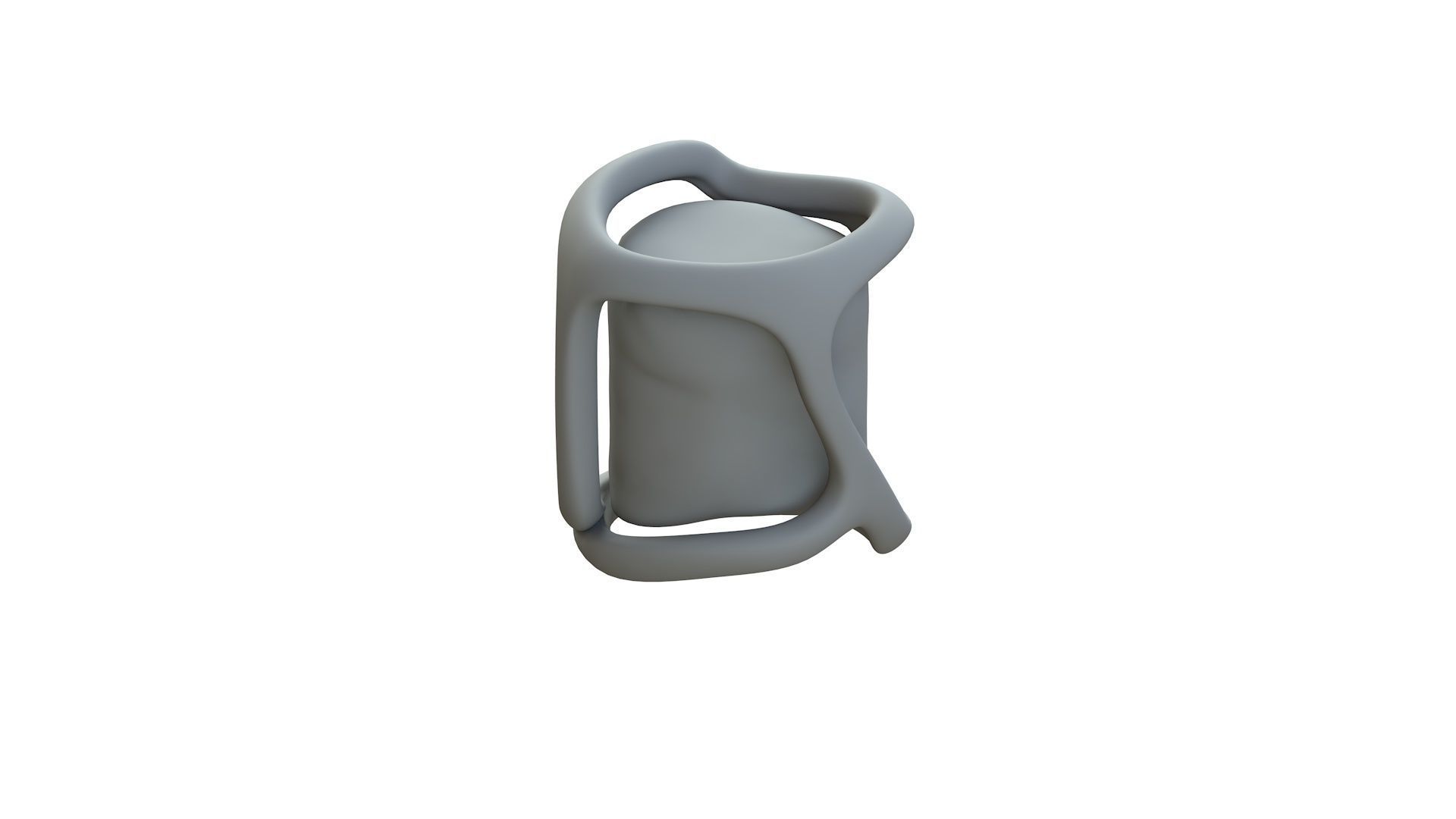 SciFi Shape Object Low Poly Low-poly 3D model_12