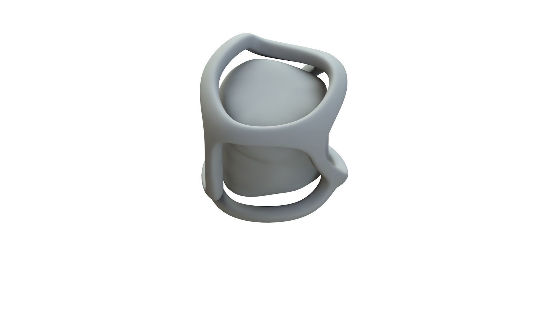 SciFi Shape Object Low Poly Low-poly 3D model_15