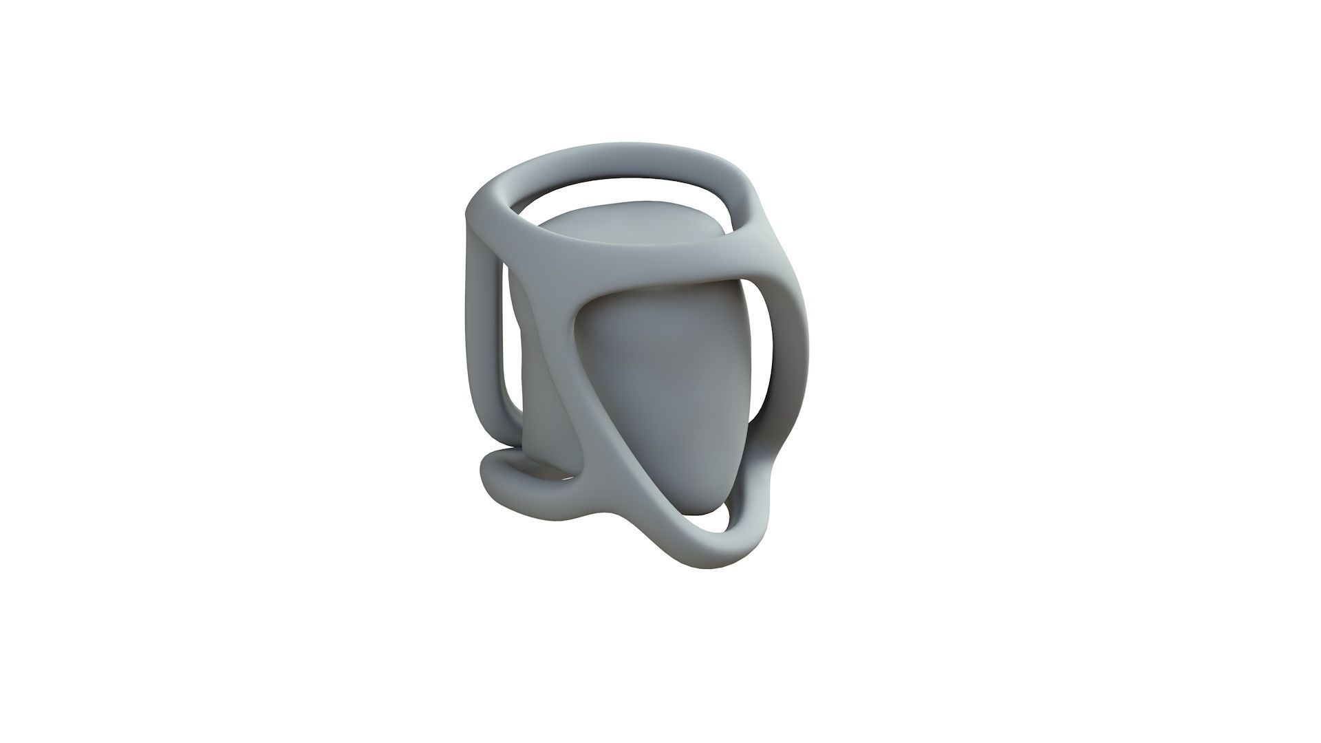 SciFi Shape Object Low Poly Low-poly 3D model_8