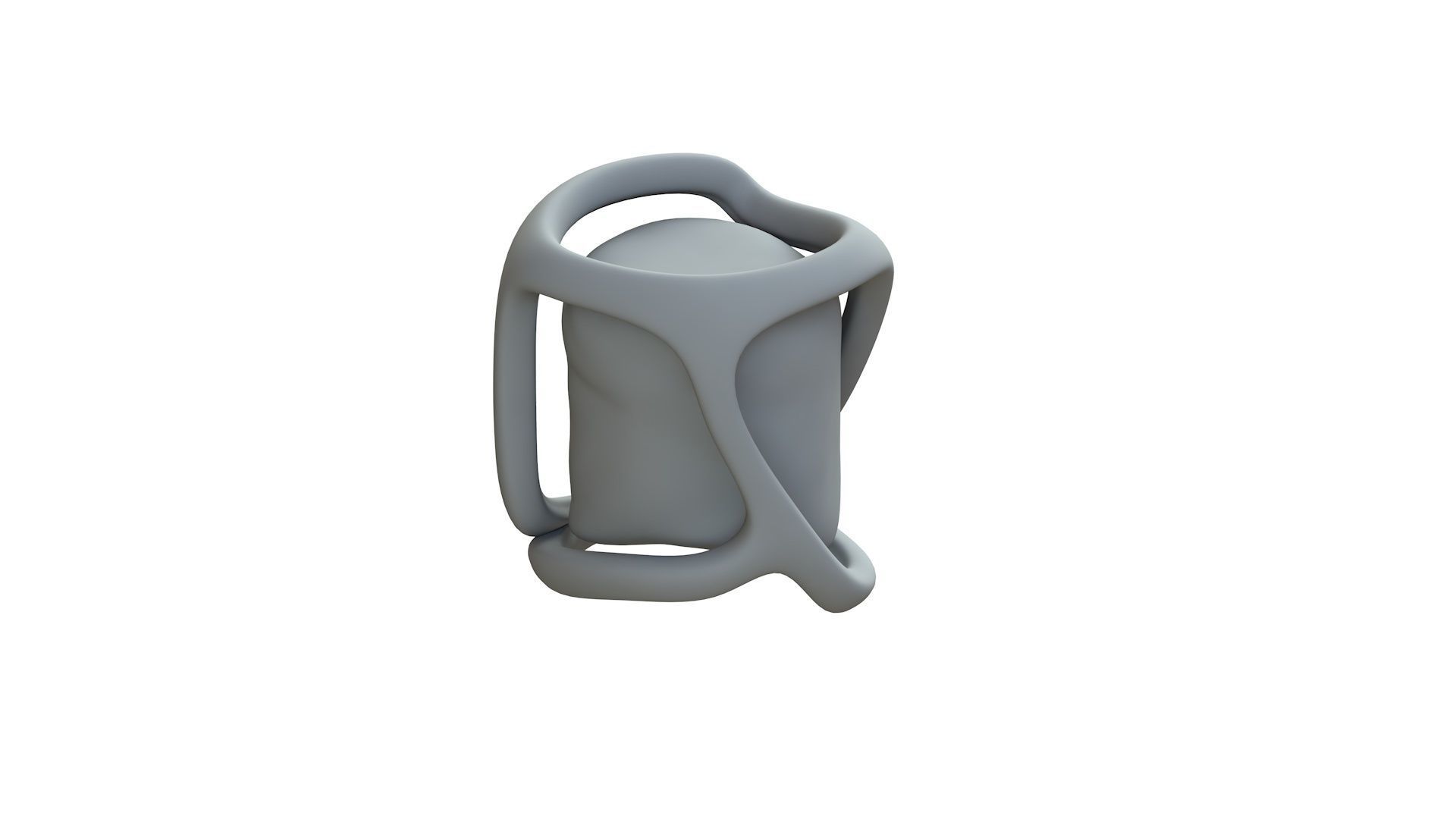 SciFi Shape Object Low Poly Low-poly 3D model_10