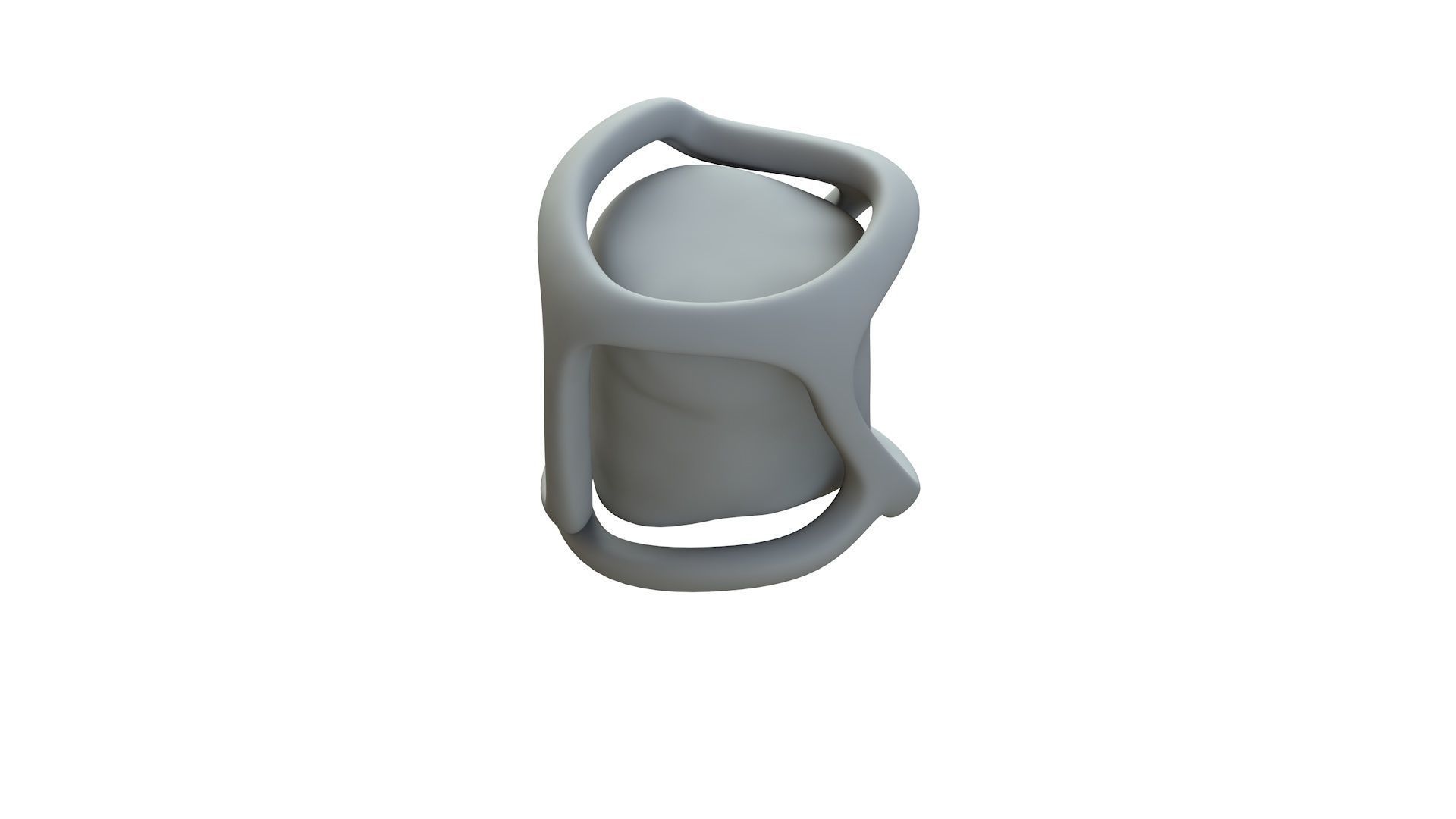 SciFi Shape Object Low Poly Low-poly 3D model_14