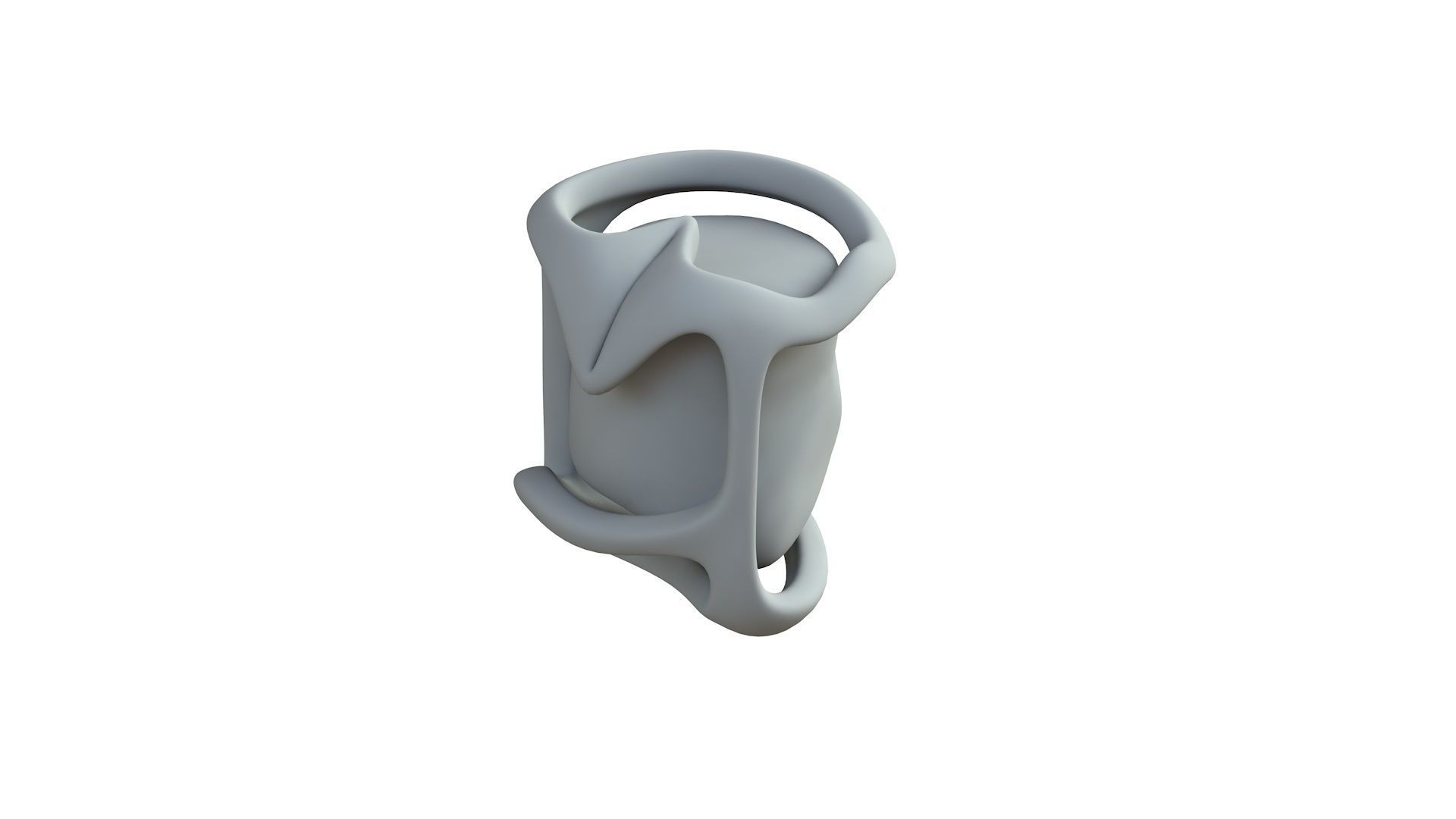 SciFi Shape Object Low Poly 20 Low-poly 3D model_7