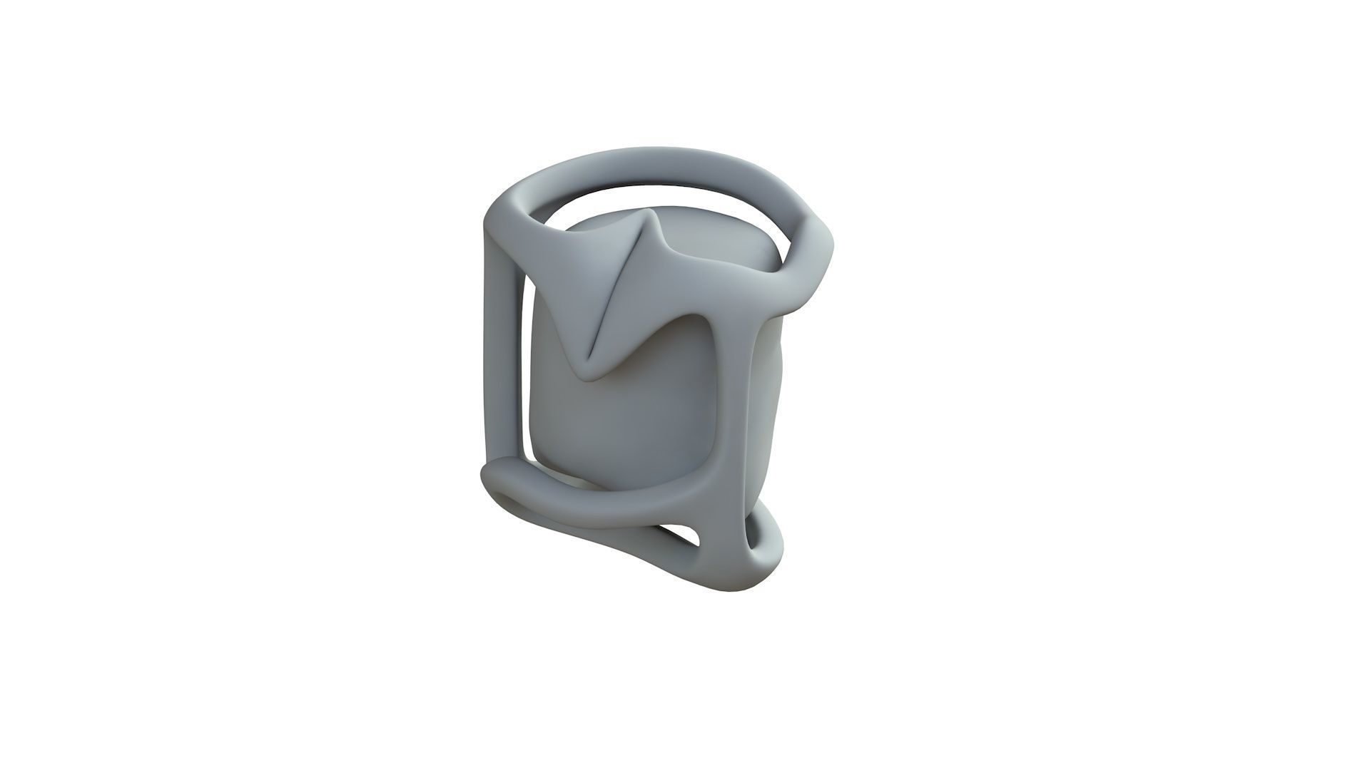SciFi Shape Object Low Poly 20 Low-poly 3D model_8