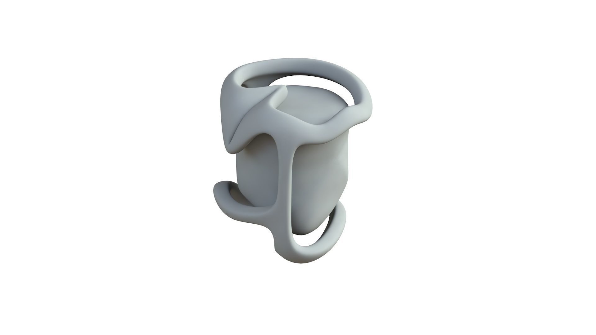 SciFi Shape Object Low Poly 20 Low-poly 3D model_6