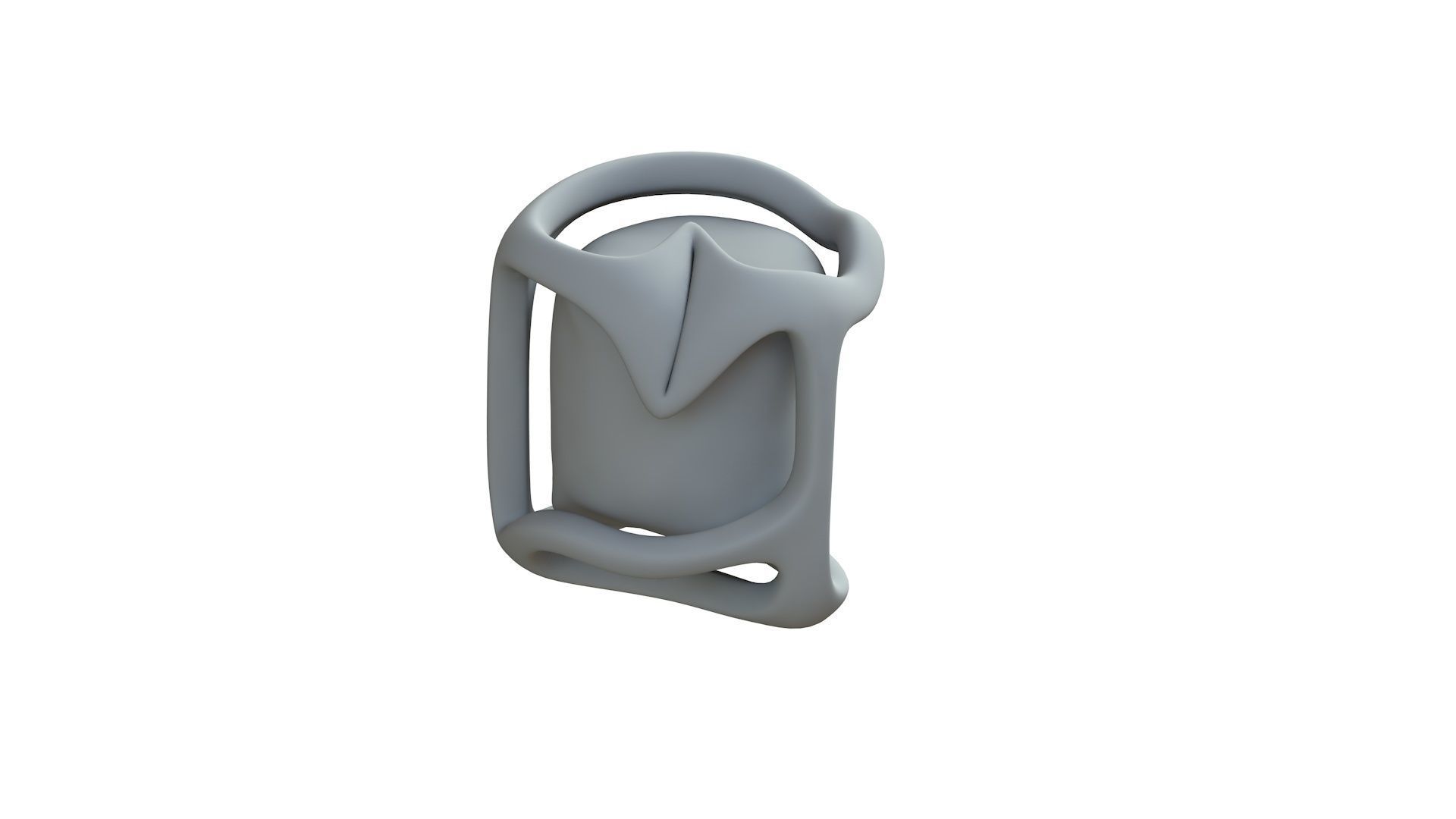 SciFi Shape Object Low Poly 20 Low-poly 3D model_9