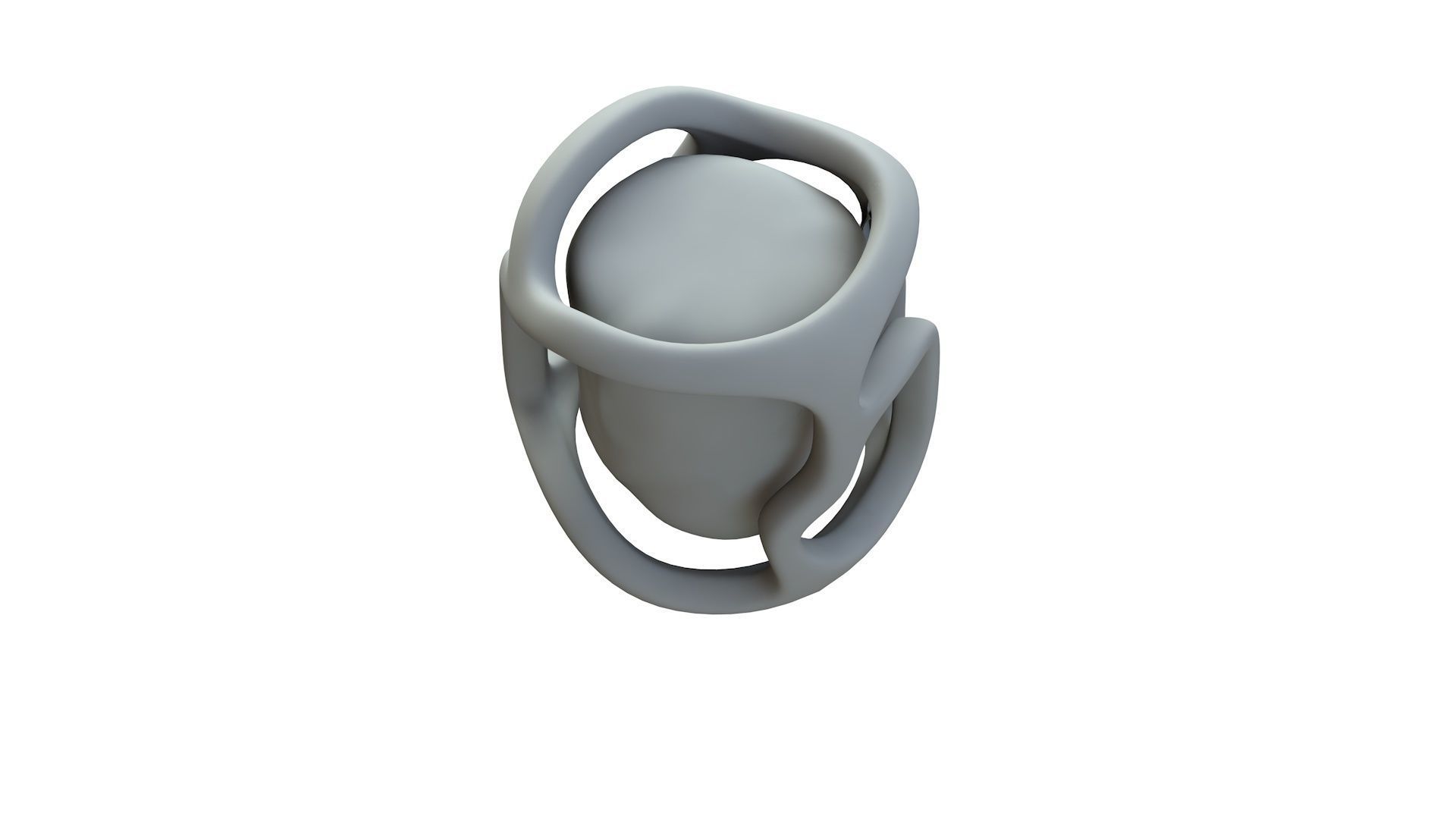 SciFi Shape Object Low Poly 21 Low-poly 3D model_16