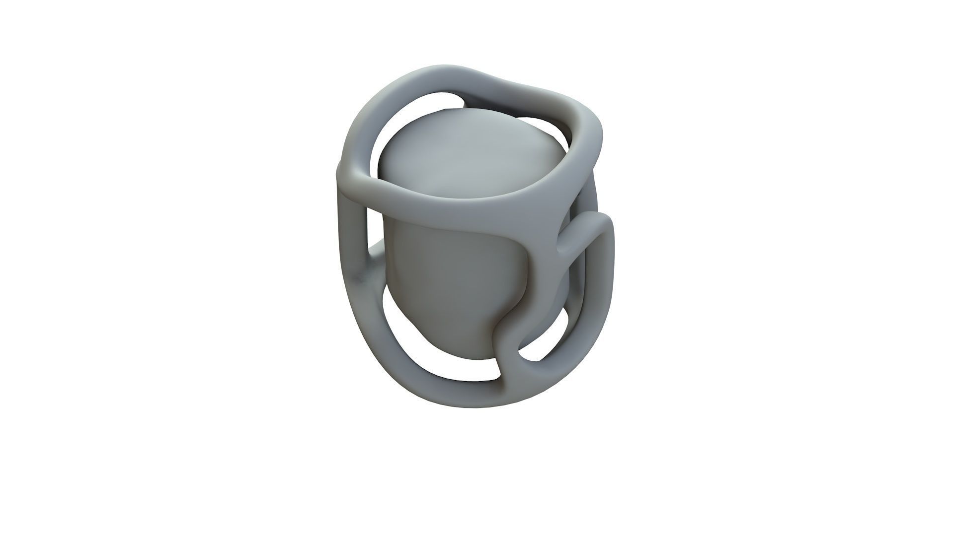 SciFi Shape Object Low Poly 21 Low-poly 3D model_14