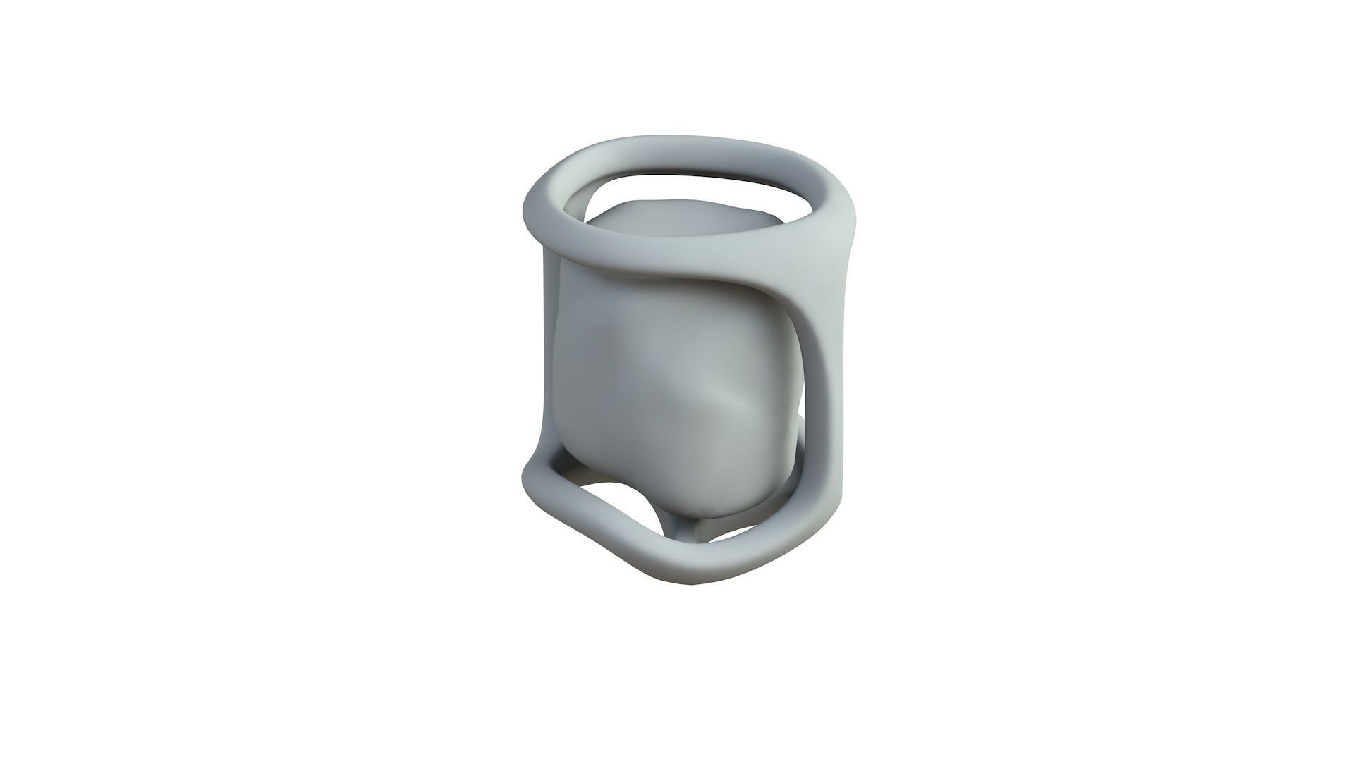 SciFi Shape Object Low Poly 19 Low-poly 3D model_5