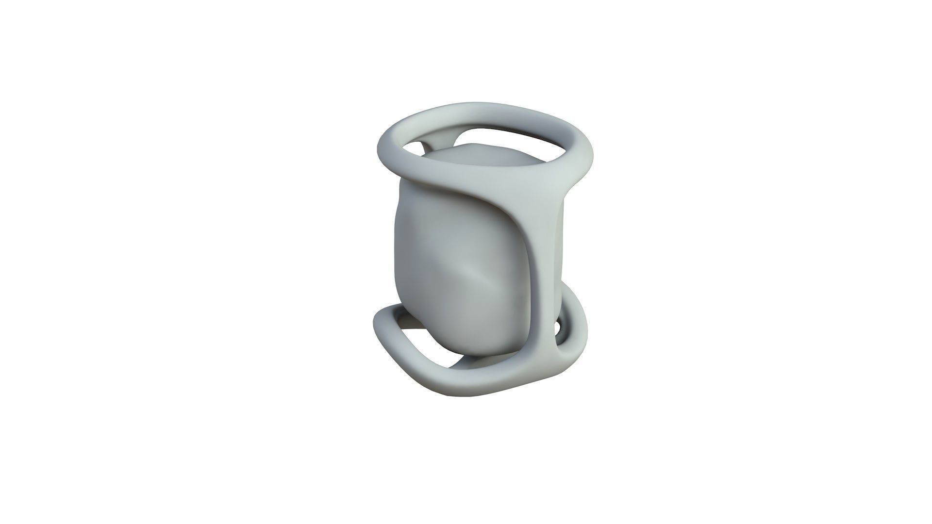 SciFi Shape Object Low Poly 19 Low-poly 3D model_4