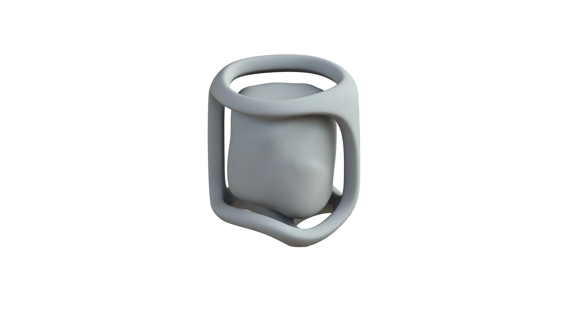 SciFi Shape Object Low Poly 19 Low-poly 3D model_6