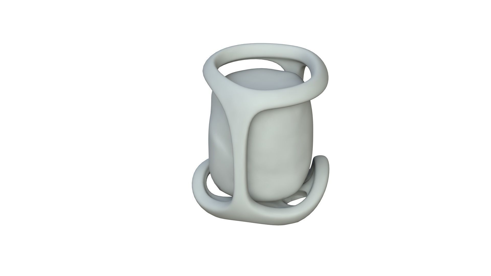 SciFi Shape Object Low Poly 19 Low-poly 3D model_2