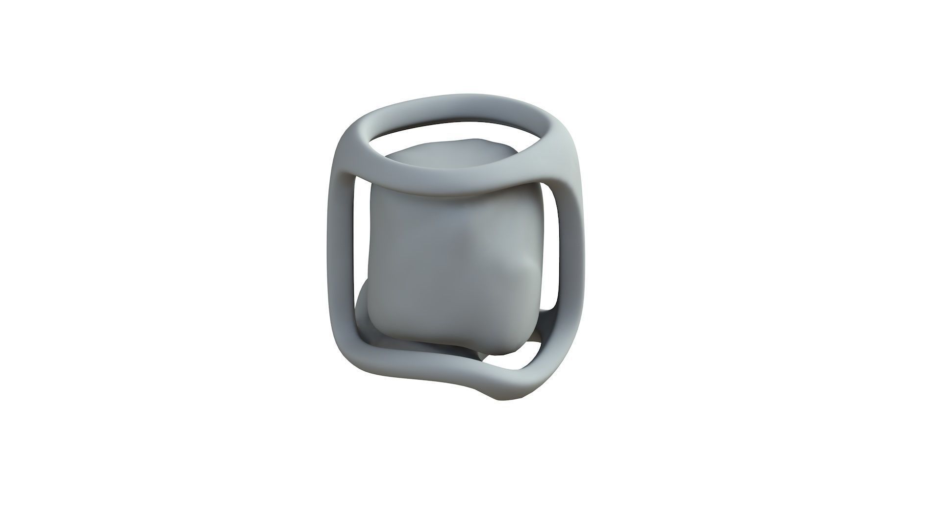 SciFi Shape Object Low Poly 19 Low-poly 3D model_7