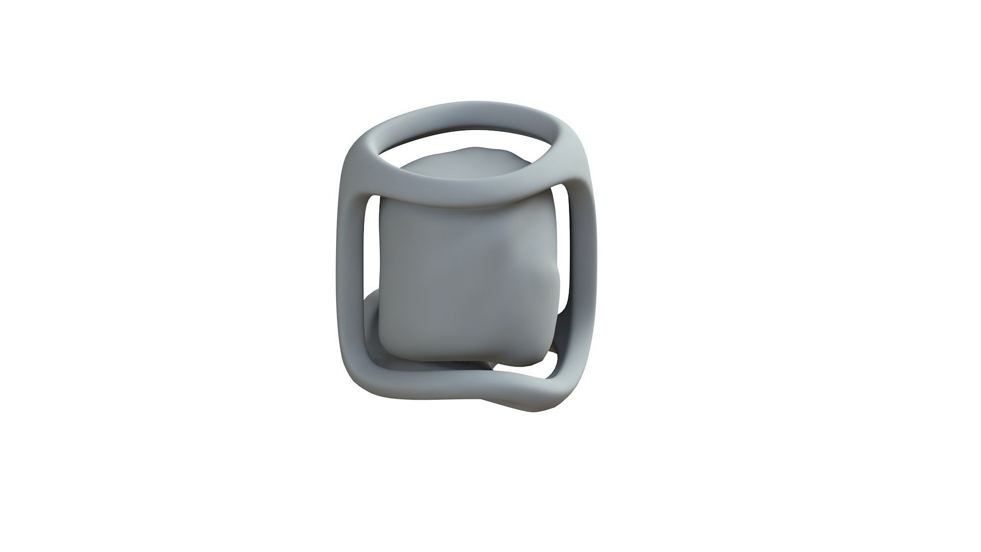 SciFi Shape Object Low Poly 19 Low-poly 3D model_8