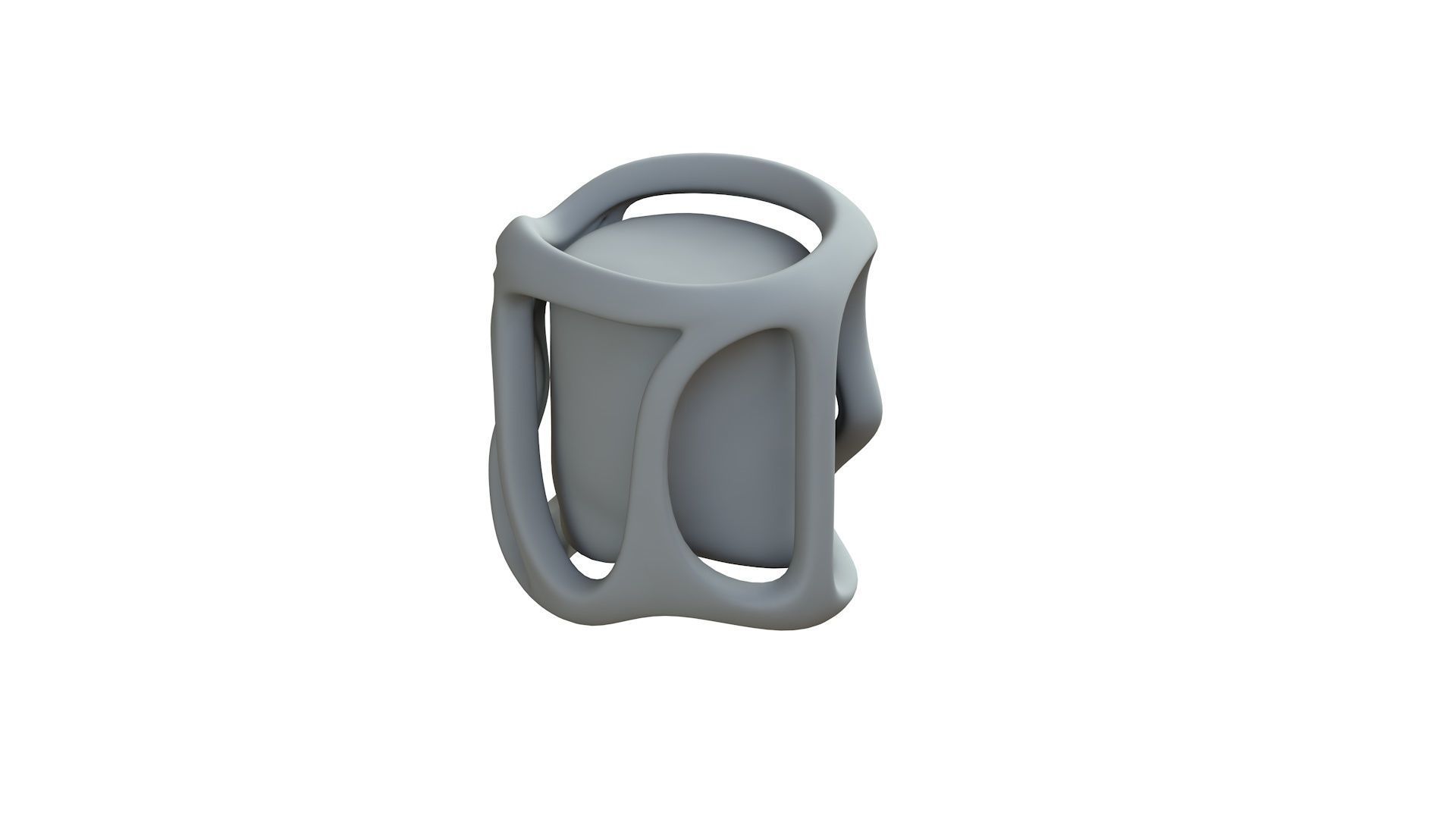 SciFi Shape Object Low Poly 18 Low-poly 3D model_9