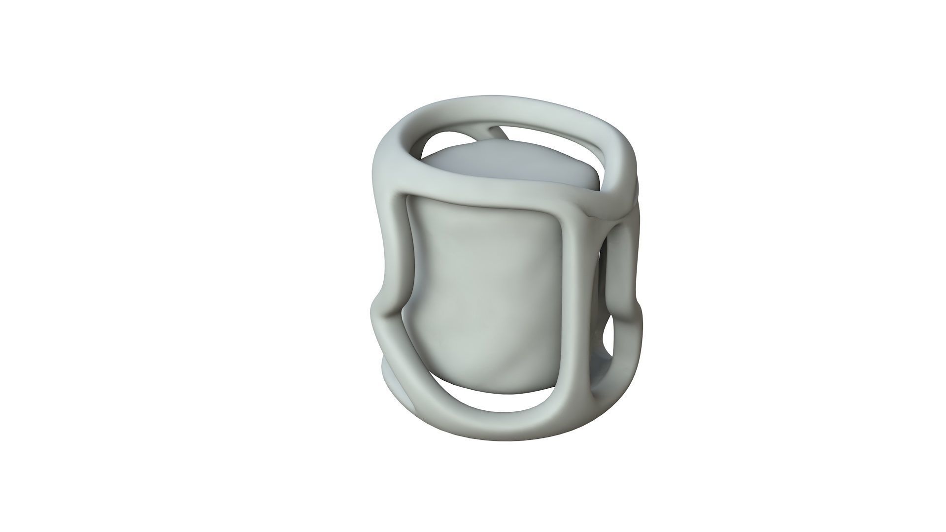 SciFi Shape Object Low Poly 18 Low-poly 3D model_1