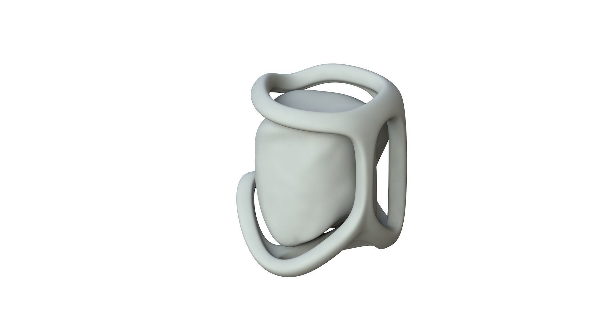 SciFi Shape Object Low Poly 17 Low-poly 3D model_1