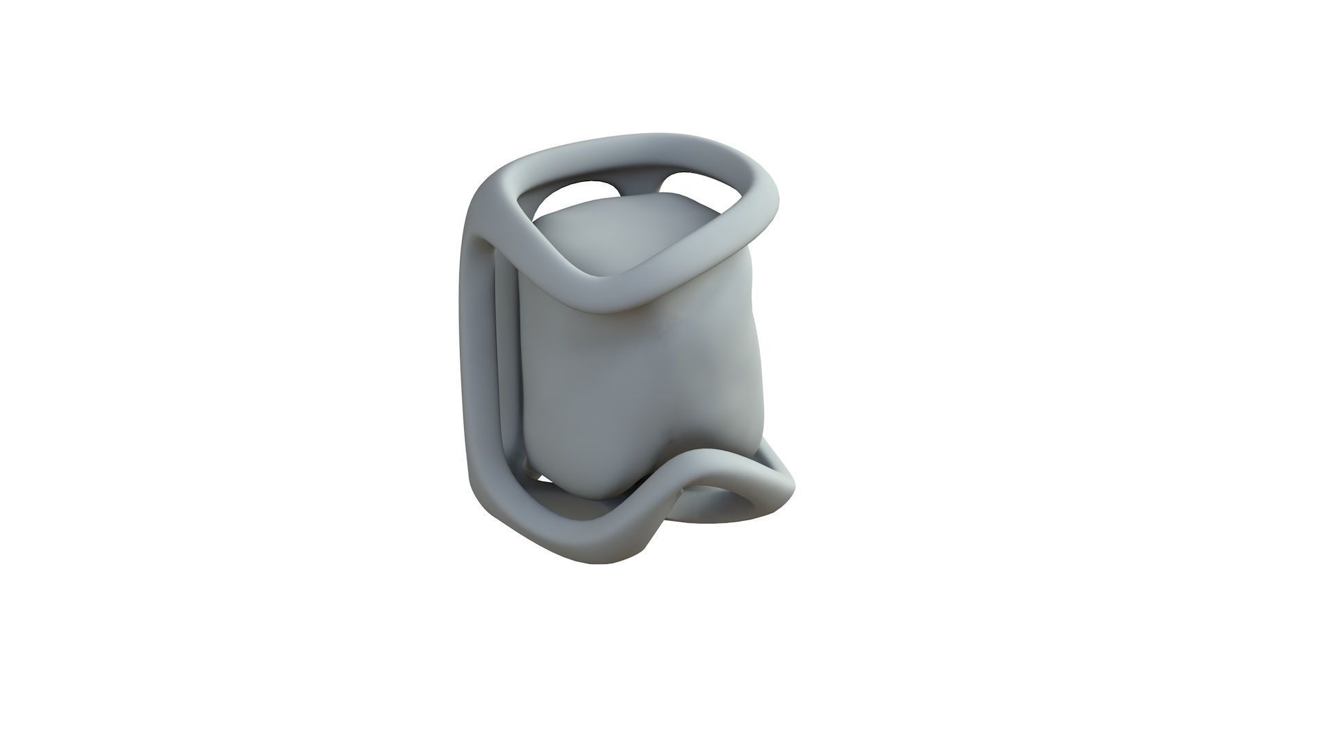 SciFi Shape Object Low Poly 17 Low-poly 3D model_7