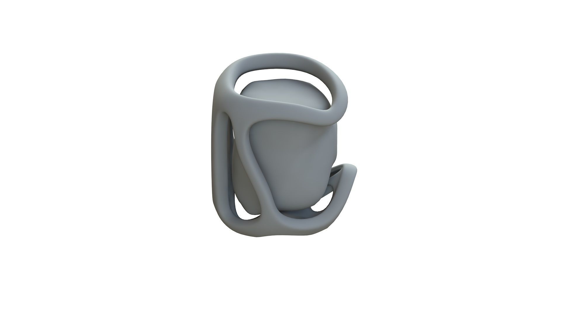 SciFi Shape Object Low Poly 17 Low-poly 3D model_11