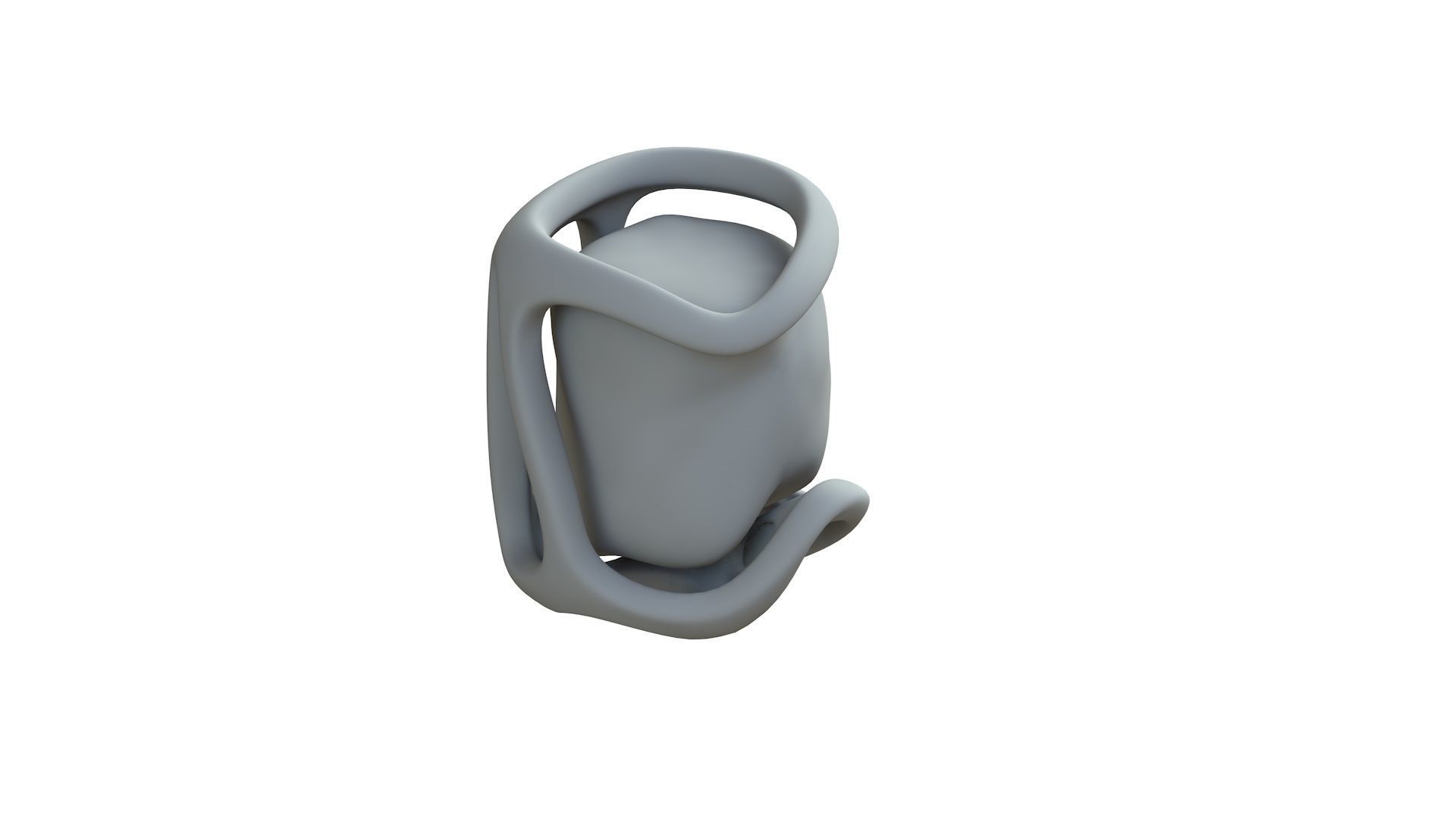 SciFi Shape Object Low Poly 17 Low-poly 3D model_9