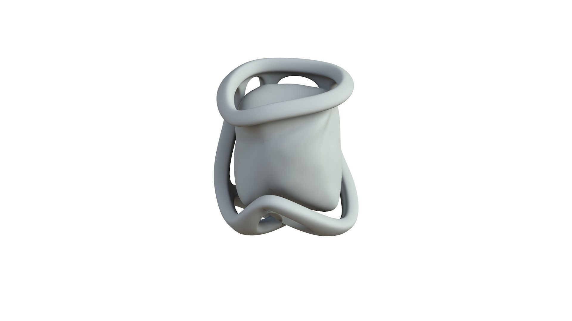 SciFi Shape Object Low Poly 17 Low-poly 3D model_5