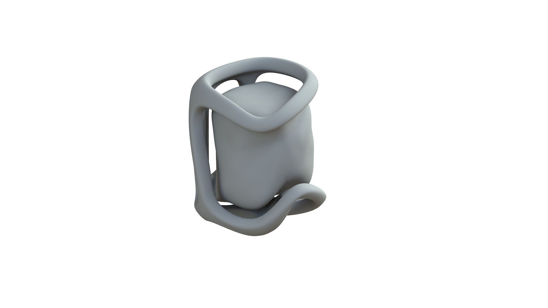 SciFi Shape Object Low Poly 17 Low-poly 3D model_8