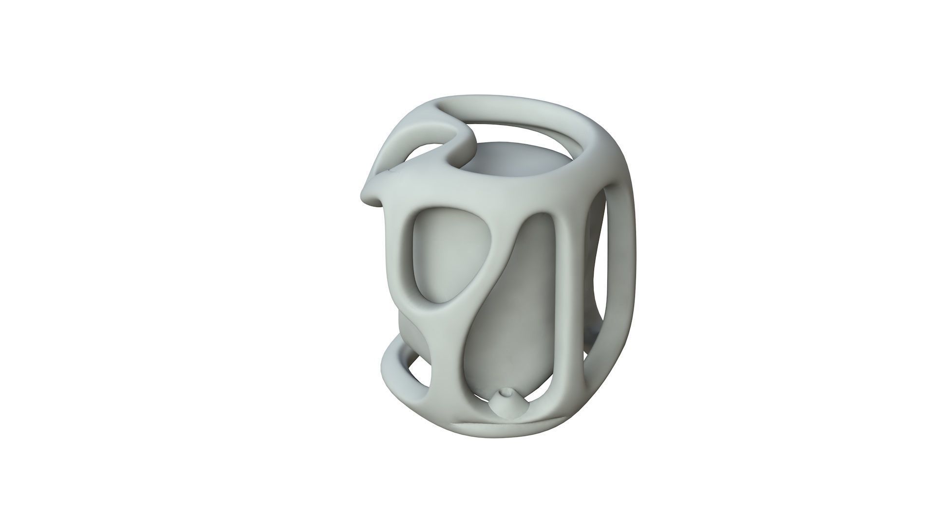 SciFi Shape Object Low Poly 16 Low-poly 3D model_1