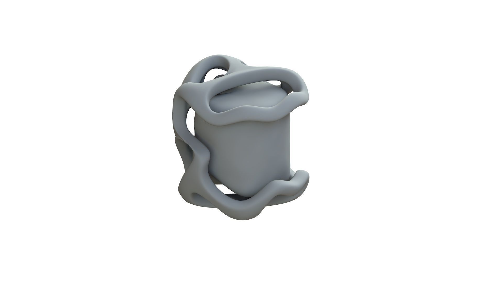 SciFi Shape Object Low Poly 15 Low-poly 3D model_10