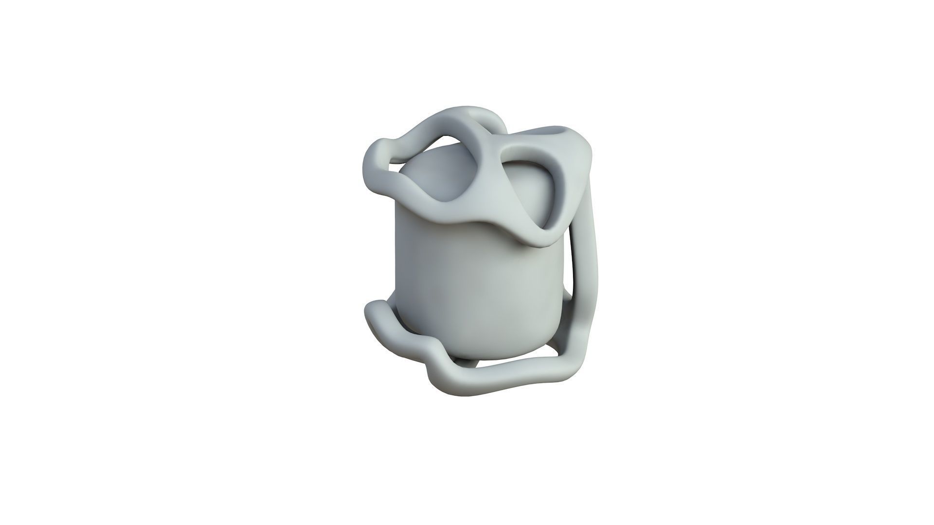 SciFi Shape Object Low Poly 15 Low-poly 3D model_4