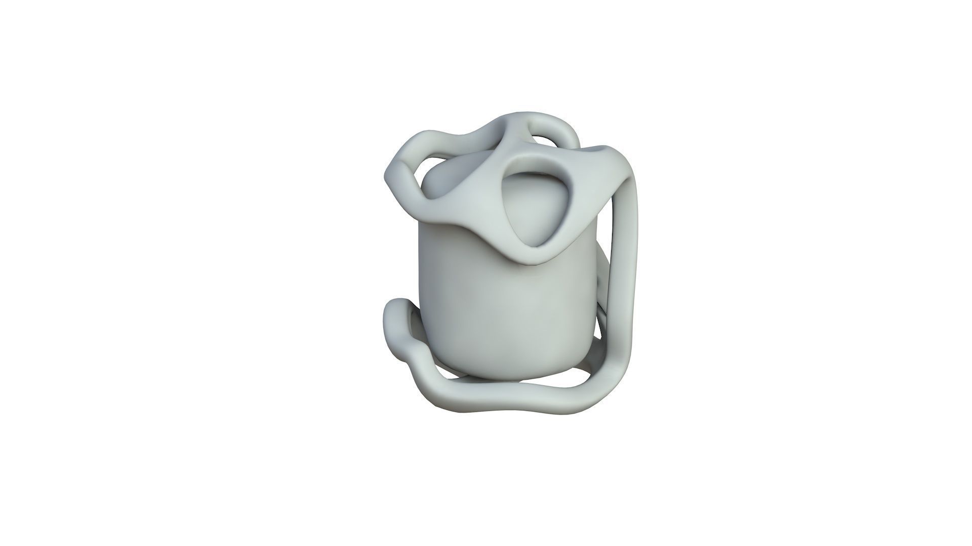 SciFi Shape Object Low Poly 15 Low-poly 3D model_3