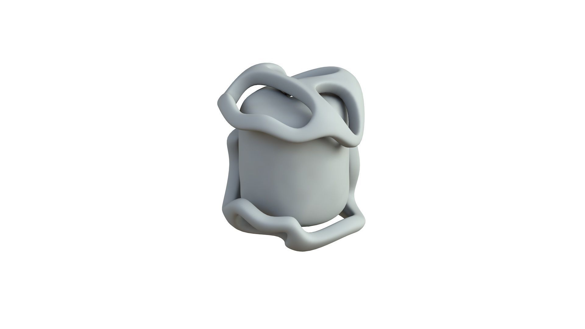 SciFi Shape Object Low Poly 15 Low-poly 3D model_5