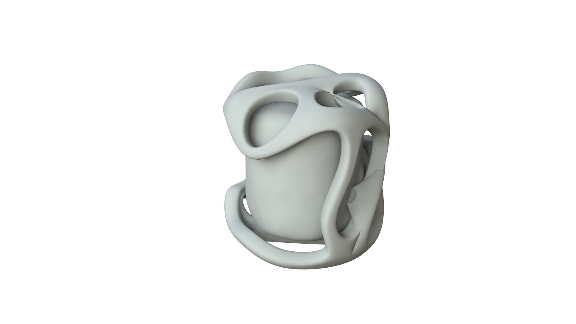 SciFi Shape Object Low Poly 15 Low-poly 3D model_1