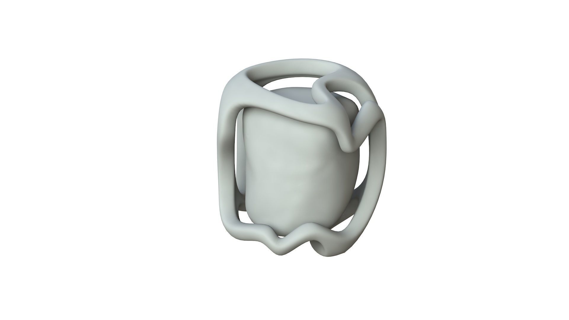 SciFi Shape Object Low Poly 14 Low-poly 3D model_1