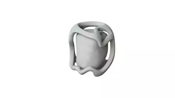 SciFi Shape Object Low Poly 14 Low-poly 3D model