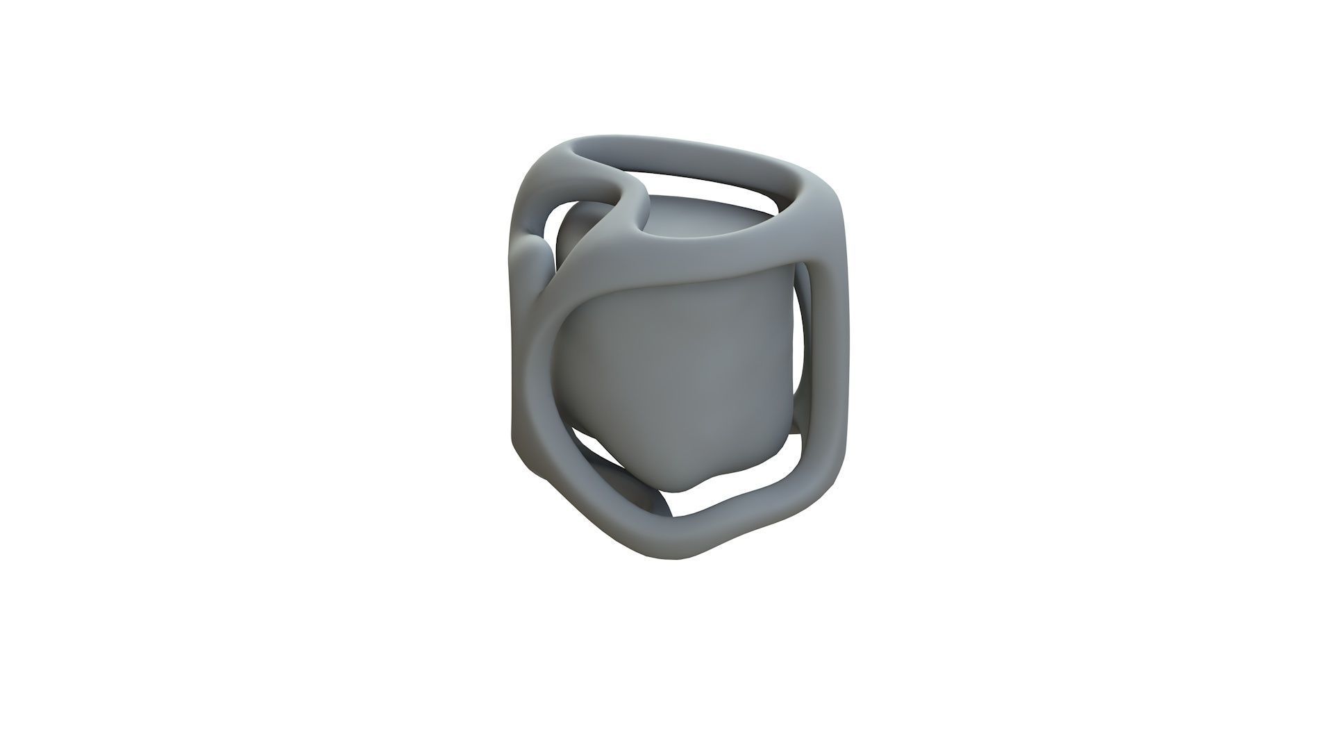 SciFi Shape Object Low Poly 14 Low-poly 3D model_12