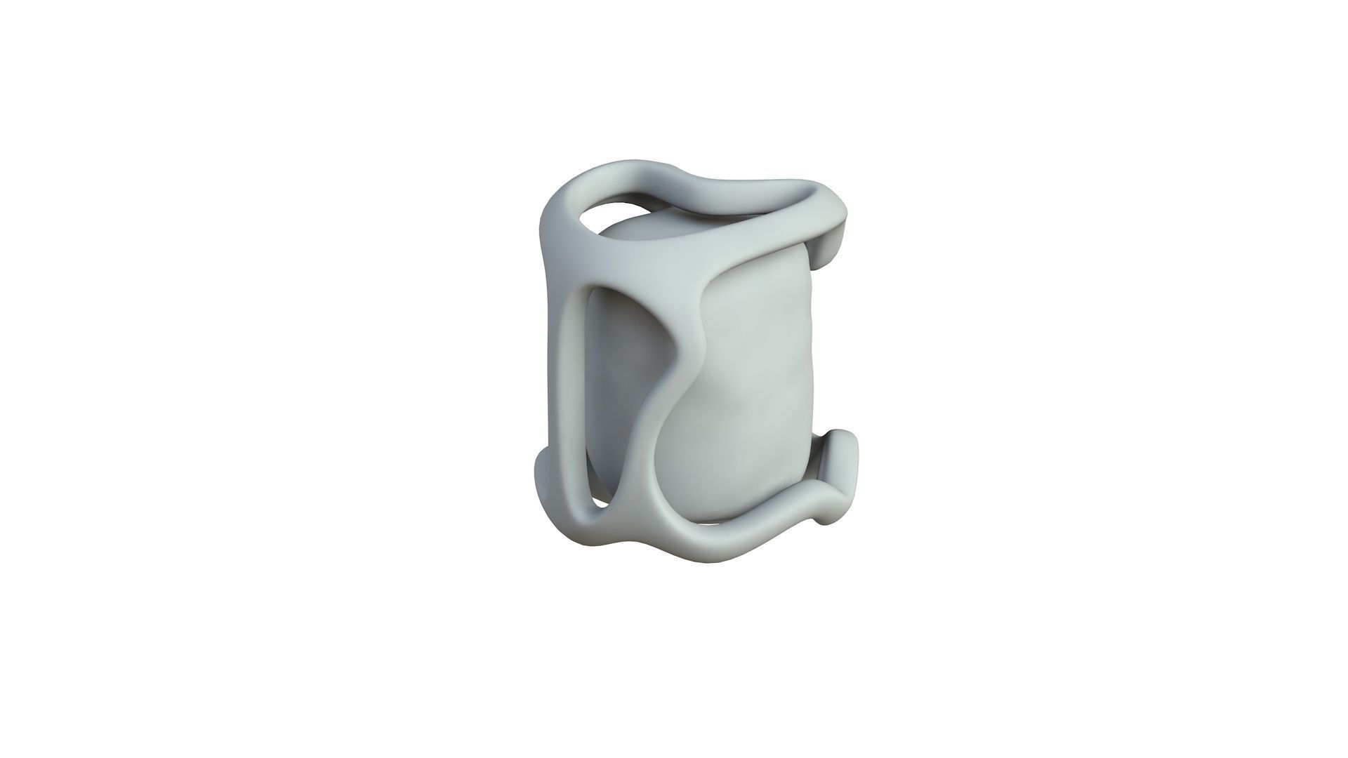 SciFi Shape Object Low Poly 14 Low-poly 3D model_4