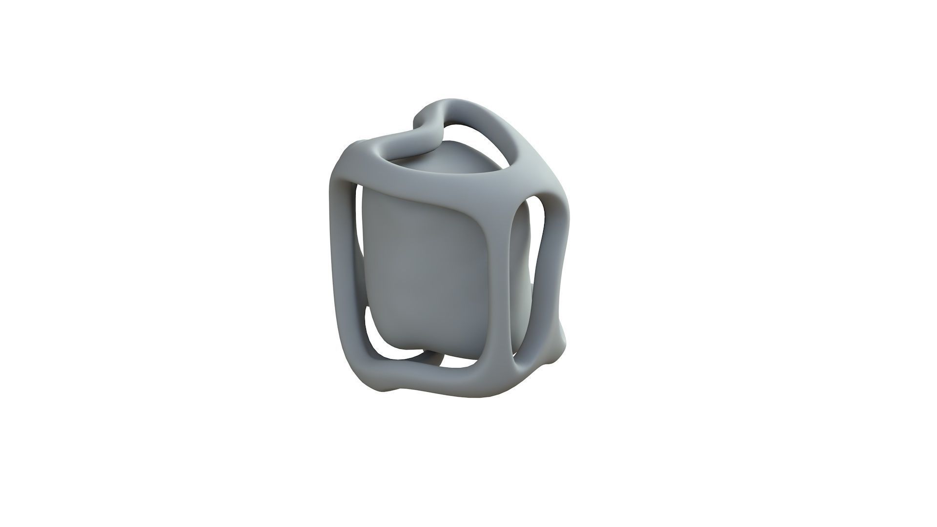 SciFi Shape Object Low Poly 14 Low-poly 3D model_8