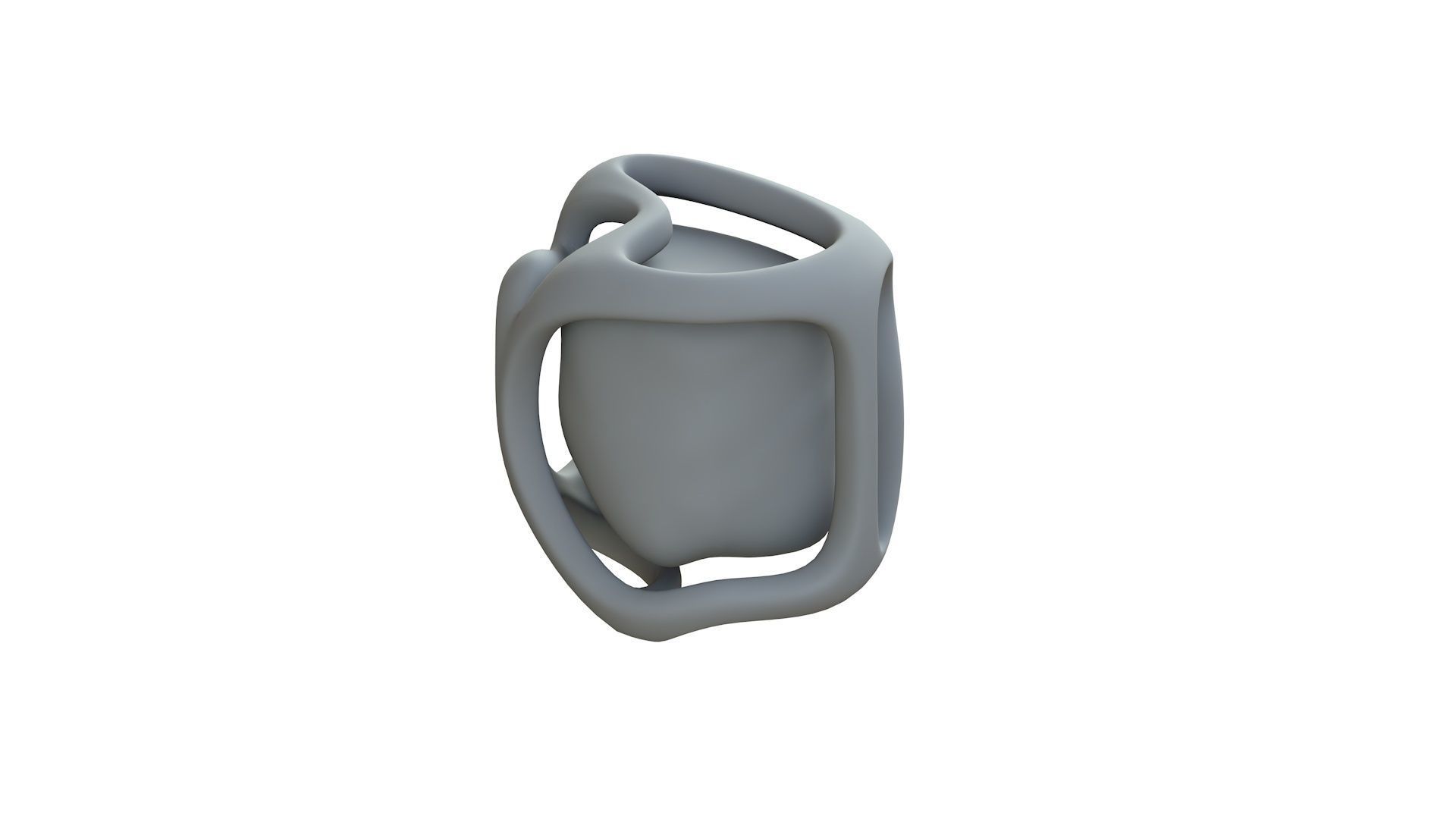 SciFi Shape Object Low Poly 14 Low-poly 3D model_10