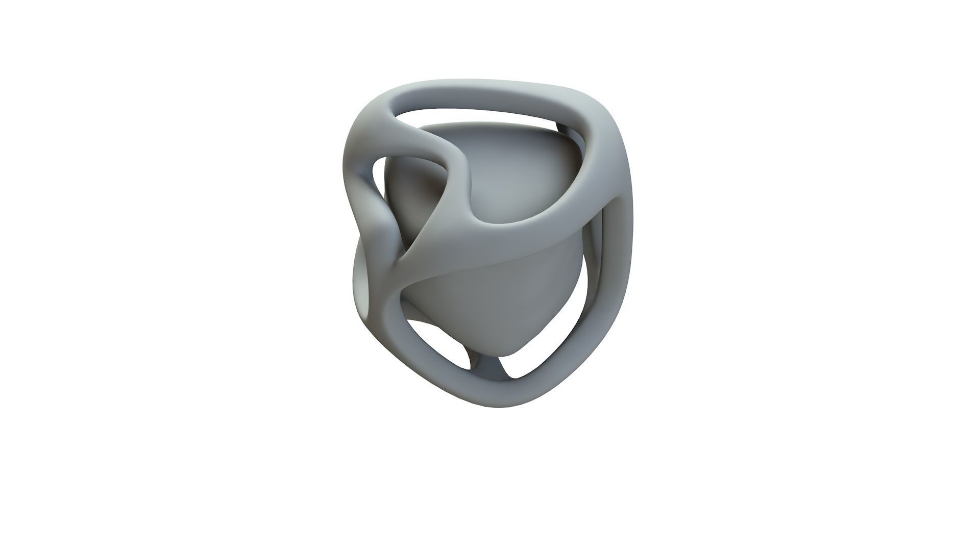 SciFi Shape Object Low Poly 14 Low-poly 3D model_16