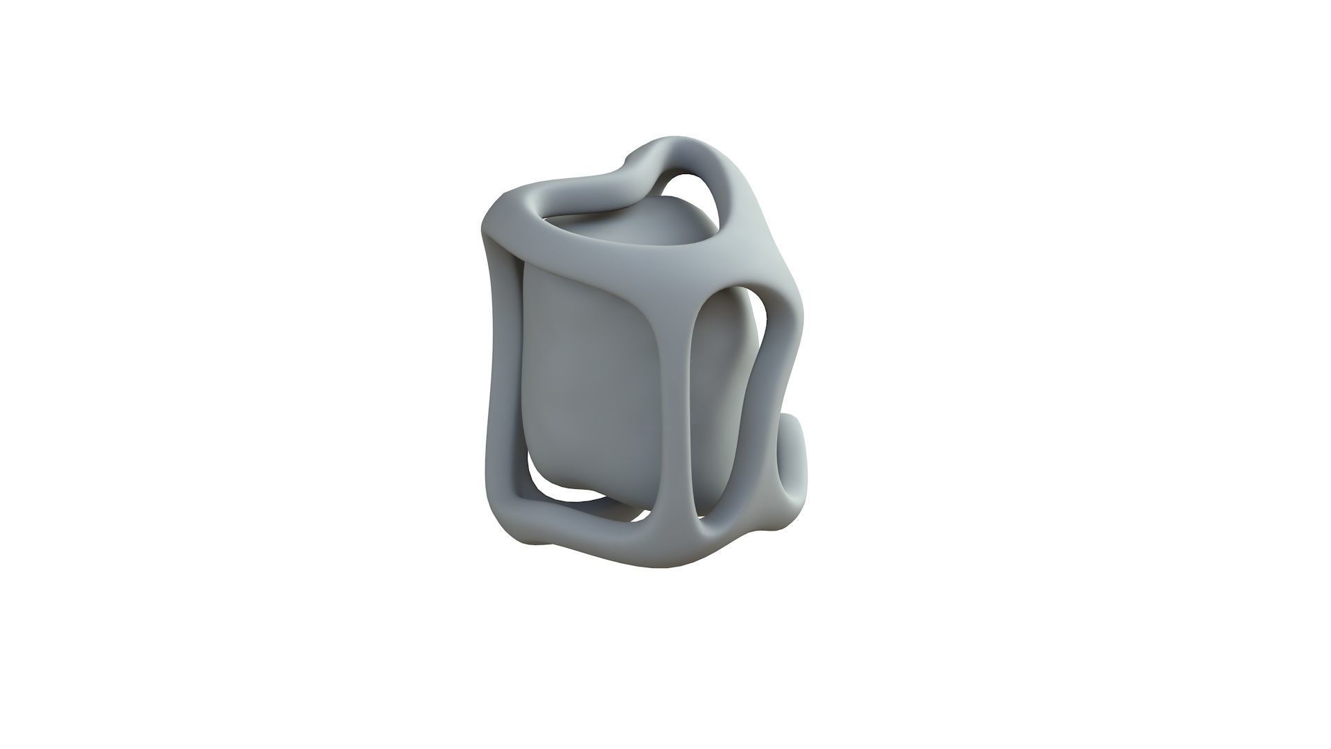 SciFi Shape Object Low Poly 14 Low-poly 3D model_7