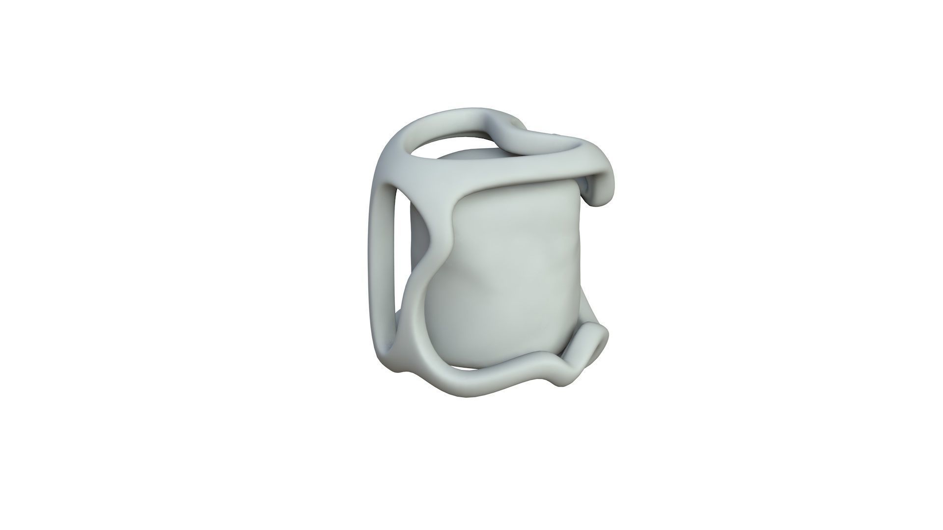 SciFi Shape Object Low Poly 14 Low-poly 3D model_3