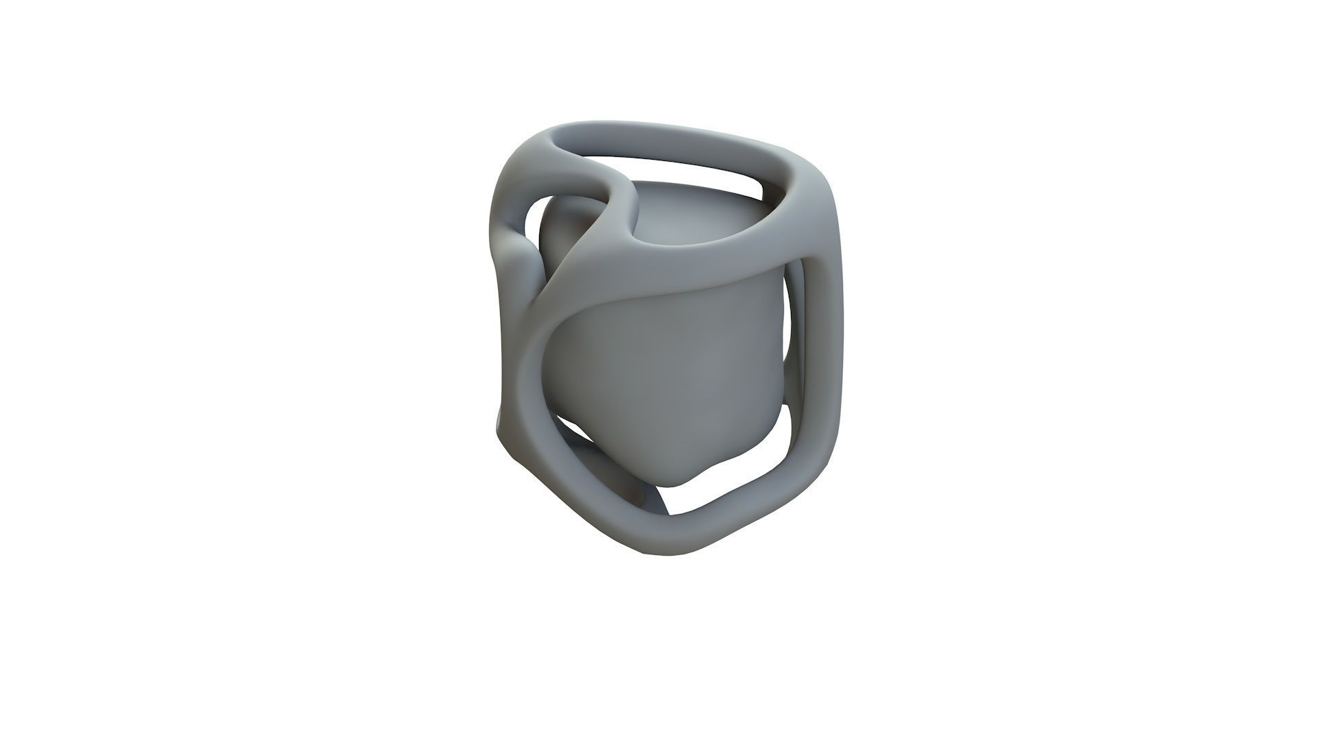 SciFi Shape Object Low Poly 14 Low-poly 3D model_13